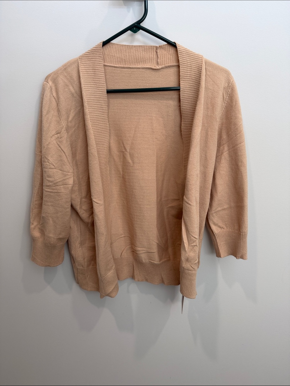 Women's Open Front Cardigan Sweater - Nude